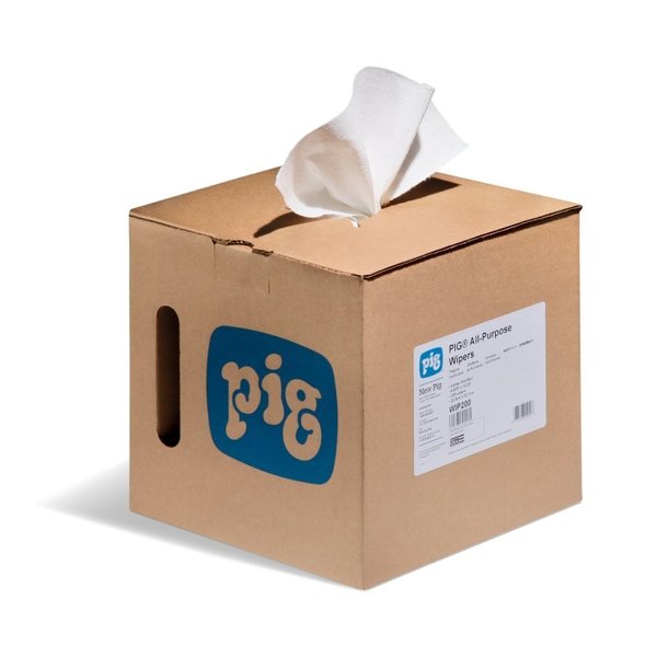 Pig PIG PR40 All-Purpose Wipers 225 wipers/box 13.25" L x 8.875" W, 225PK WIP200